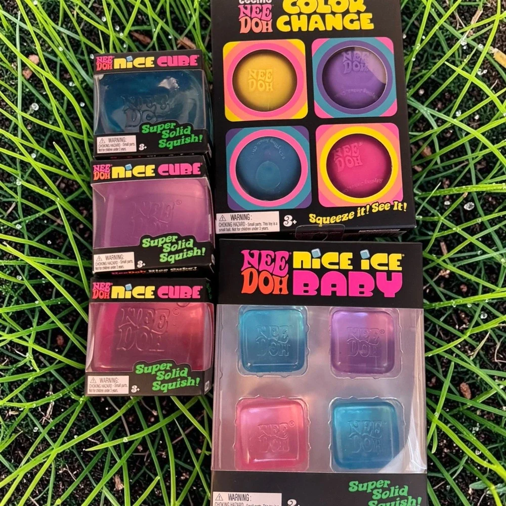 5 Schylling Needoh (Teenie Nice Ice, Teenie Color Change, 3 Nice Cubes) LOT